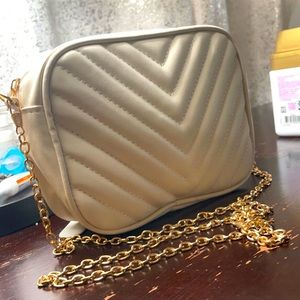 White Over the Shoulder Purse